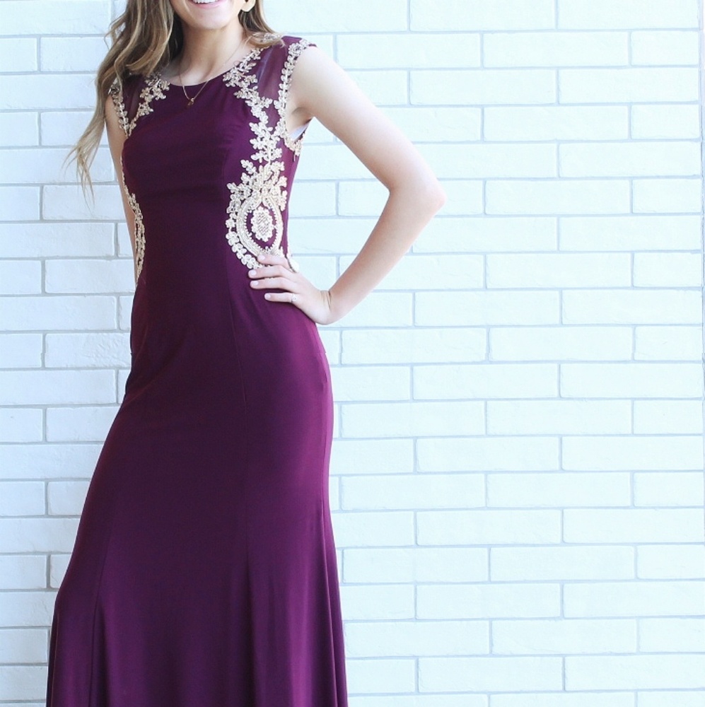 Plum Prom dress